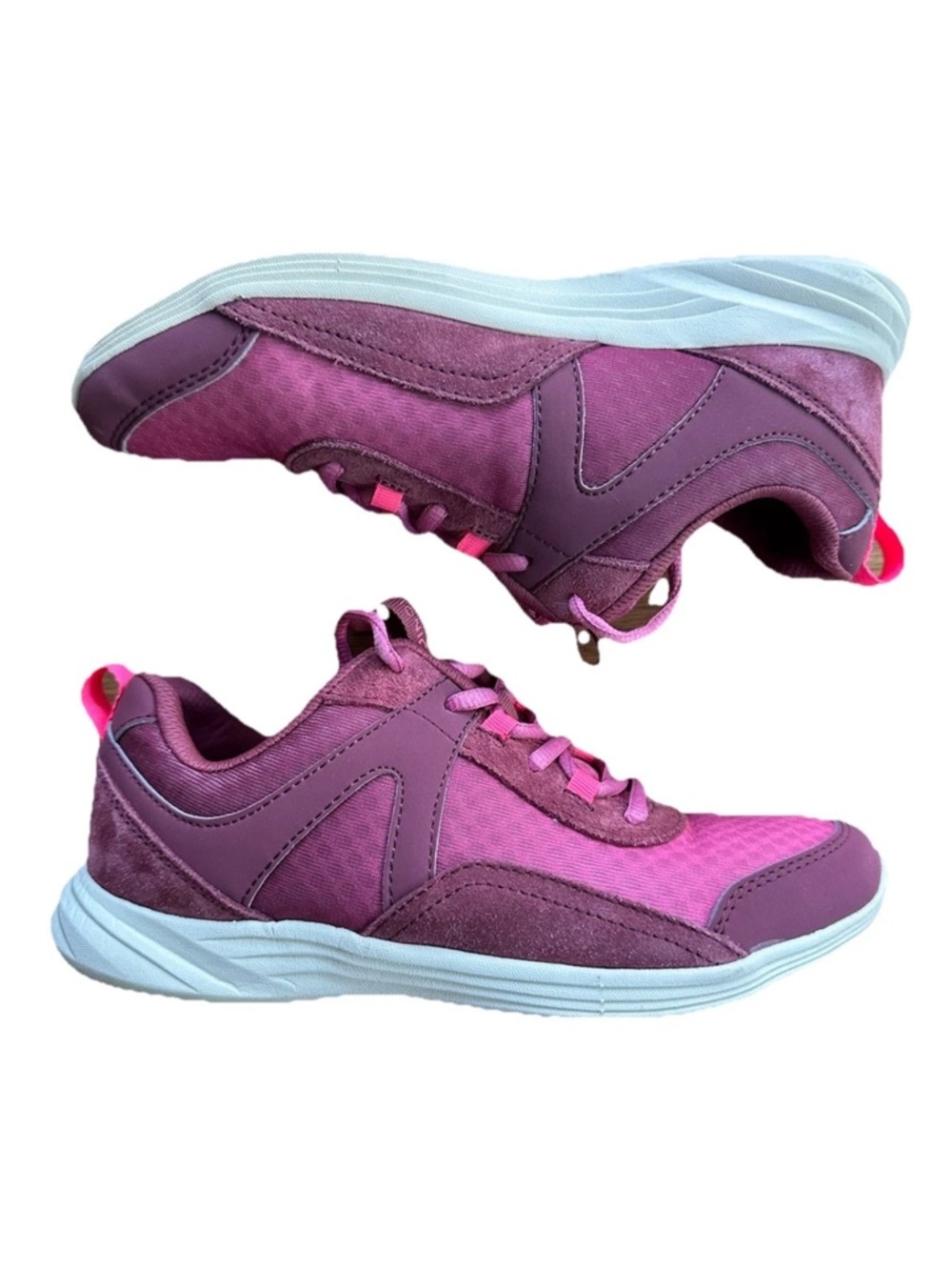 Vionic Agile Chance Women's Orthotic Walking Shoes, Fuchsia Pink, Size 7.5 - Picture 2 of 8